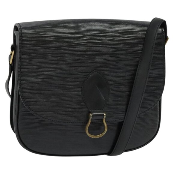 LOUIS VUITTON Epi Saint Cloud GM Shoulder Bag Black Noir - Picture 2 of 16